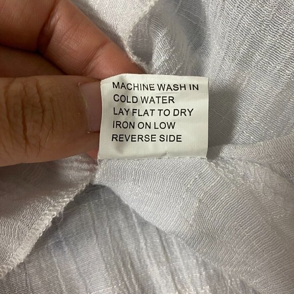 ⛵️ Nautical Sailboat Print White Gauze Tunic - Picture 8 of 11